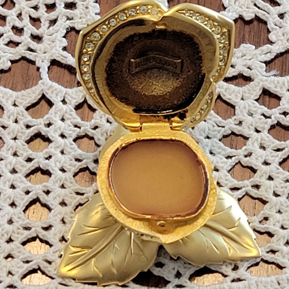 Estee Lauder Solid Perfume, With Beautiful Swarov… - image 5